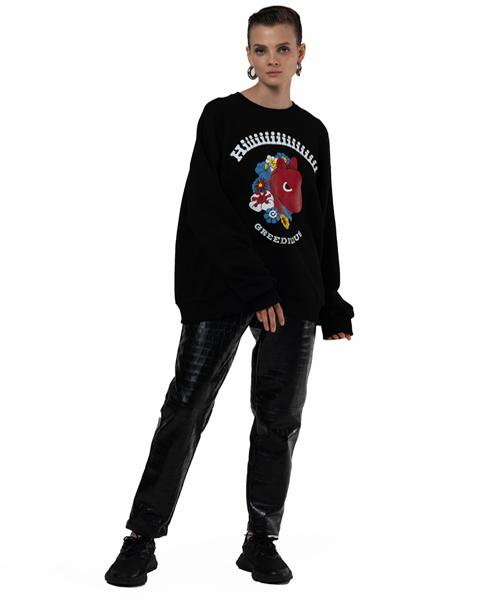 GREEDILOUS Pony Logo Sweatshirt