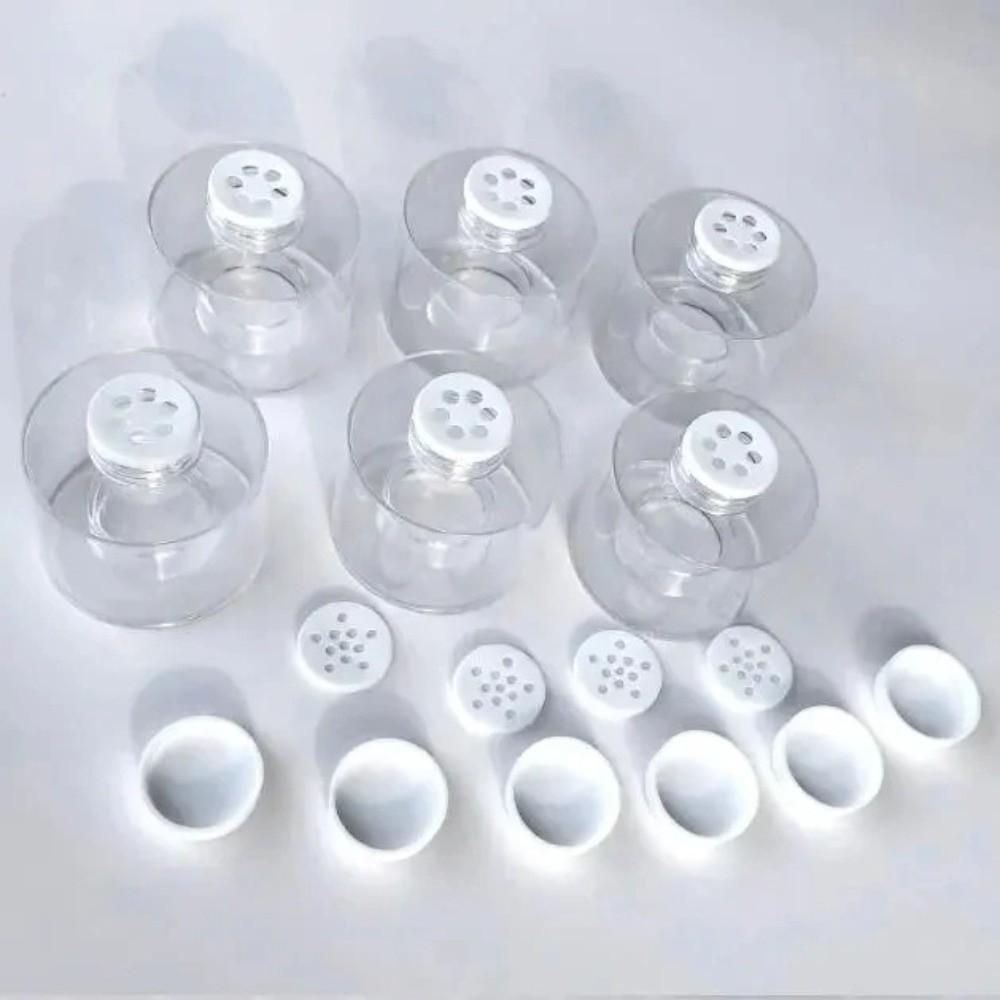 6pcs Airtight Seal Stackable Seasoning Bottle Removable Lids Seasoning Storage Box for Salt Spices