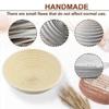 Bread Proofing Basket Set Trimming Knife Round Proofing Basket Egg Beater Dough Scraper Set