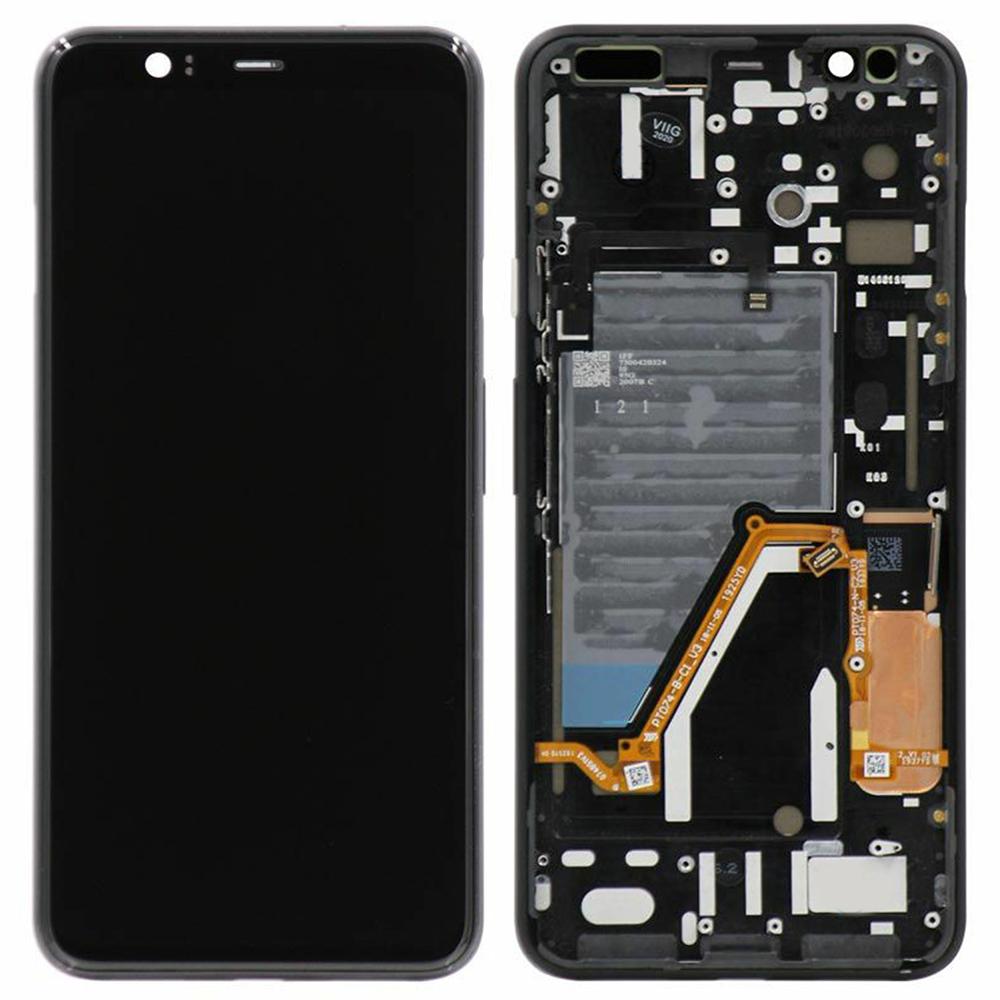 

Для Google Pixel 4 XL G020P G020 Екран S OLED OEM класу та збірка дигітайзера+Рамка (Без логотипу) Black