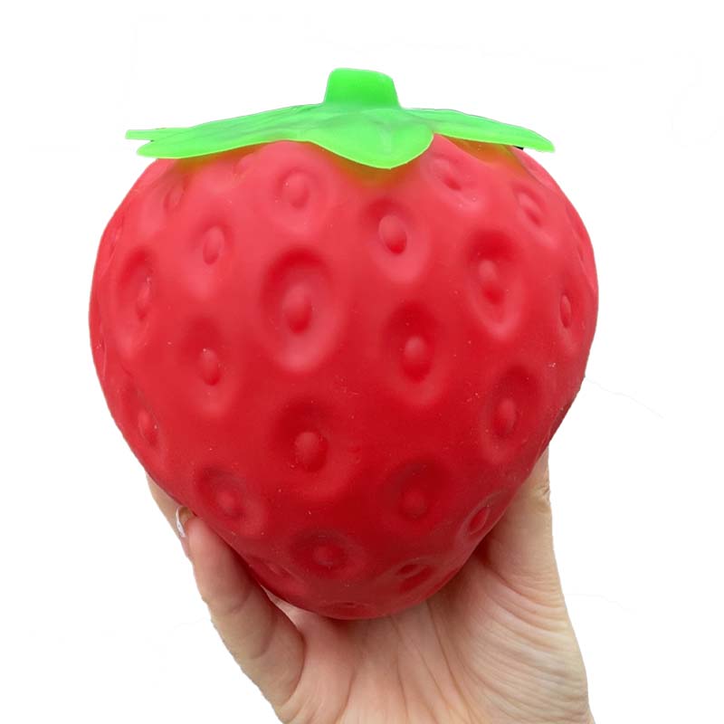 Gigantyczna Truskawkowa Zabawka Squishy Bardzo Duży Rozmiar Truskawkowe Fidget Toys Powoli Podnoszący Kształtowalna Piłka Anty-stresowa dla Dorosłych Przyjaciół Prezenty