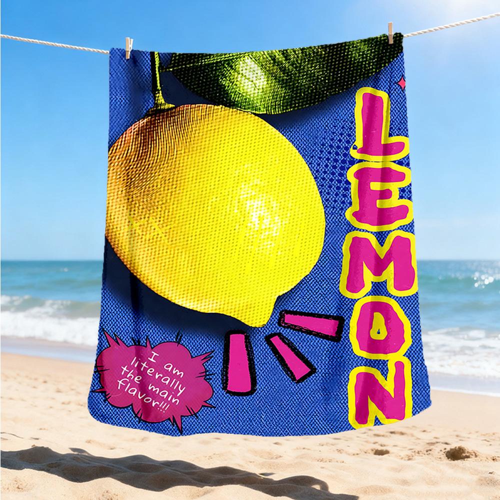 

1pc Lemon Outdoor Blanket, Soft And Comfortable Blanket, Casual Warm Outdoor Blanket, Good Birthday Gift yy251201184 75x90cm