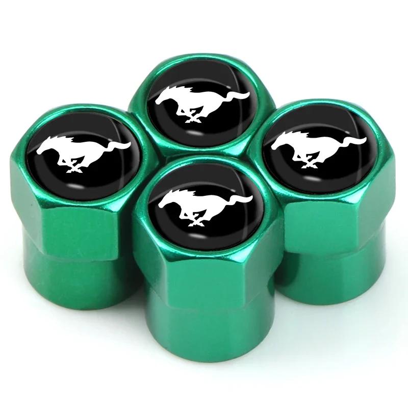 Adesivo per Auto 2026 Ford Nuovo 2025 Caldo 4 Pezzi/Set Tappi Valvole Pneumatici Ruote Auto Copri Stelo Metallico Per Ford Mustang Explorer FIESTA Focus Sh