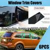 6Pcs Car Window Pillar Posts Door Glossy Black Trim Decal Cover for Dodge Journey 2009-2018 2019 2020 Accessories Parts