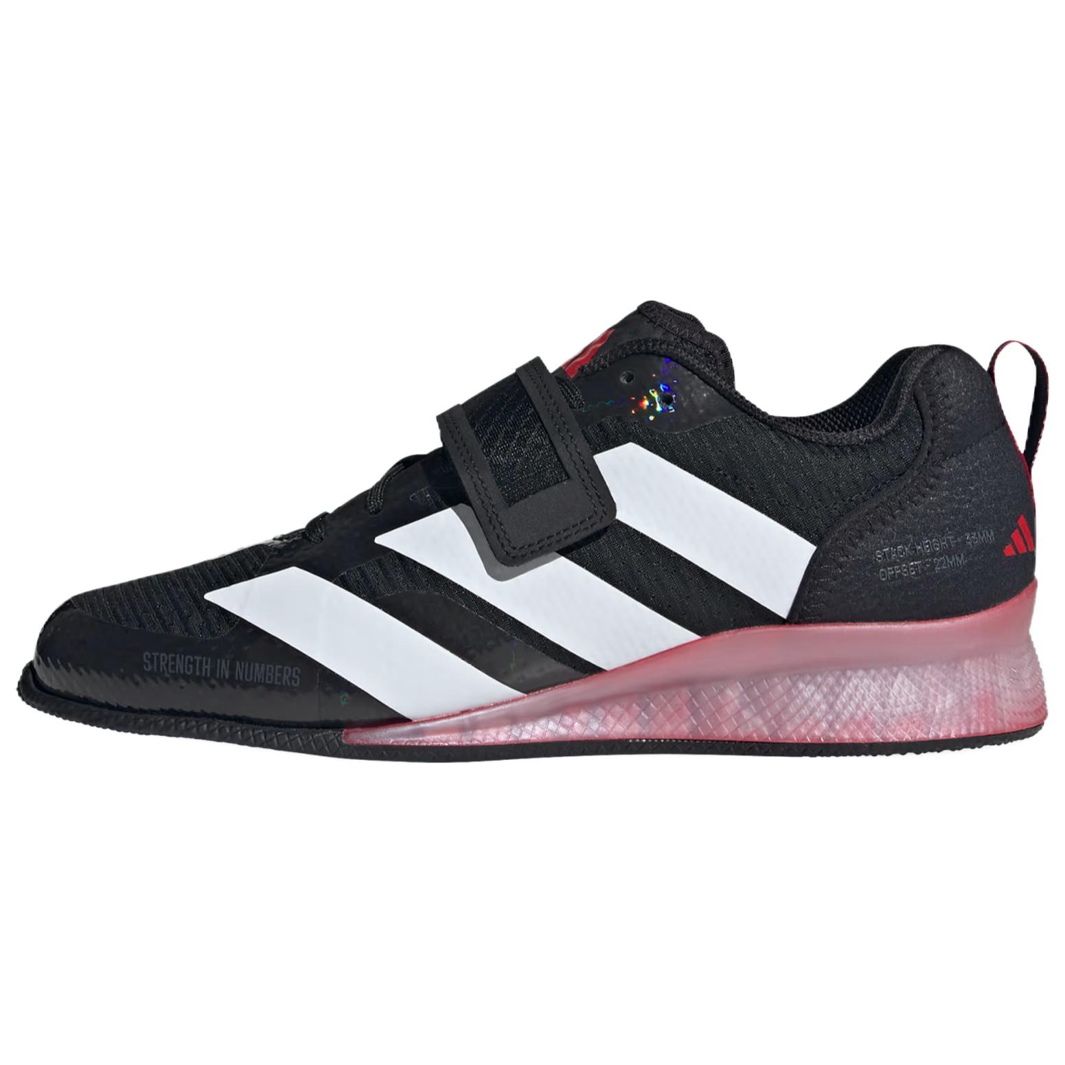 Адидас Adipower Weightlifting 3 Черный Белый Чистый Рубин Унисекс Кроссовки Core-Black Cloud-White IH8232 44