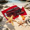Custom Name Personalized Gamer craft Print Beach Towel, for Trip Camping Beach Party Home Decor, Birthday Gift for Family & Friends