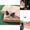 Luxurious Butterfly Design Necklace With Color Changing Technology For Elegant Women