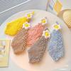 Super Soft Absorbent Kitchen Towel - Cute Egg Flower Pattern, Coral Fleece, Suitable for Hand and Cleaning Suitable for Home Cleaning