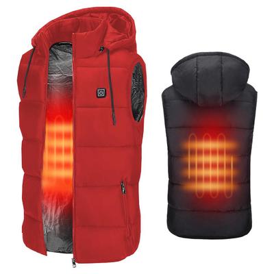 Unisex Intelligent USB Thermal Warm Safety Heated Vest Winter Warm Heater Jacket Outdoor Riding Skiing Down Vest