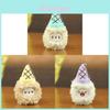 Plush Ice Cream Keychain Soft Toy With Pp Cotton Filling For Bag Decor And Gifts