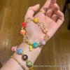 New Lacquer Rainbow Gradient Women's Bracelet: Original Chinese Style, Niche Design, Dopamine Gift.