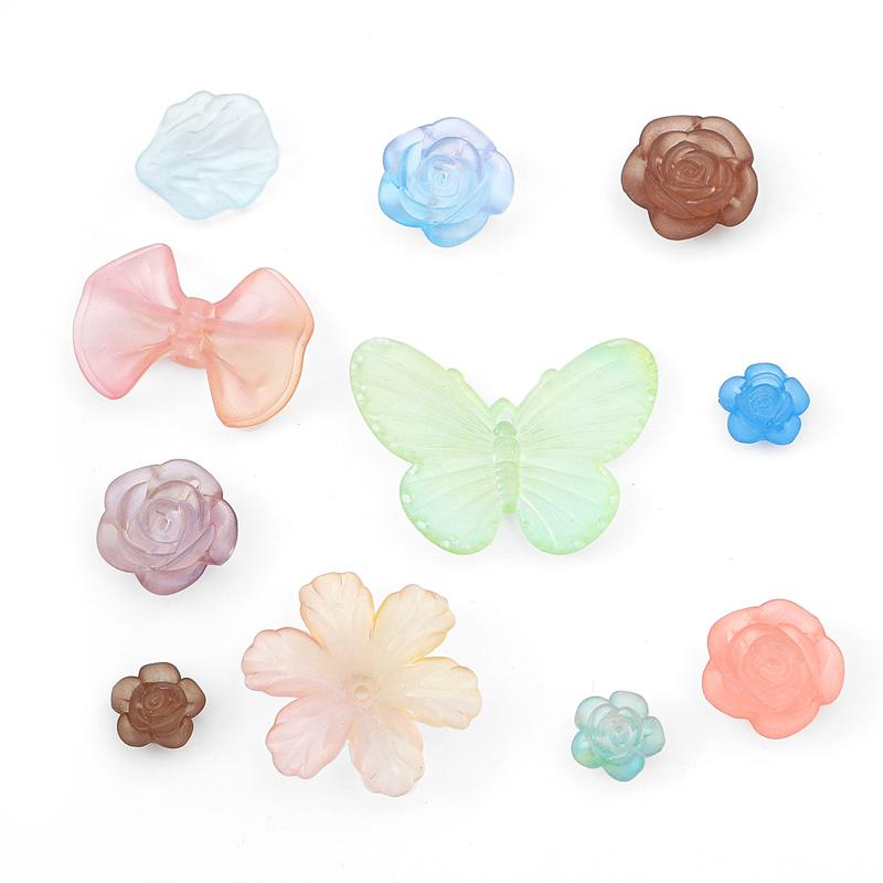 30 g/vrecko Akrylová matná postupná výmena kvetov zo série korálky pre domácich majstrov Náhrdelník Náramok Náušnice Príslušenstvo na výrobu šperkov