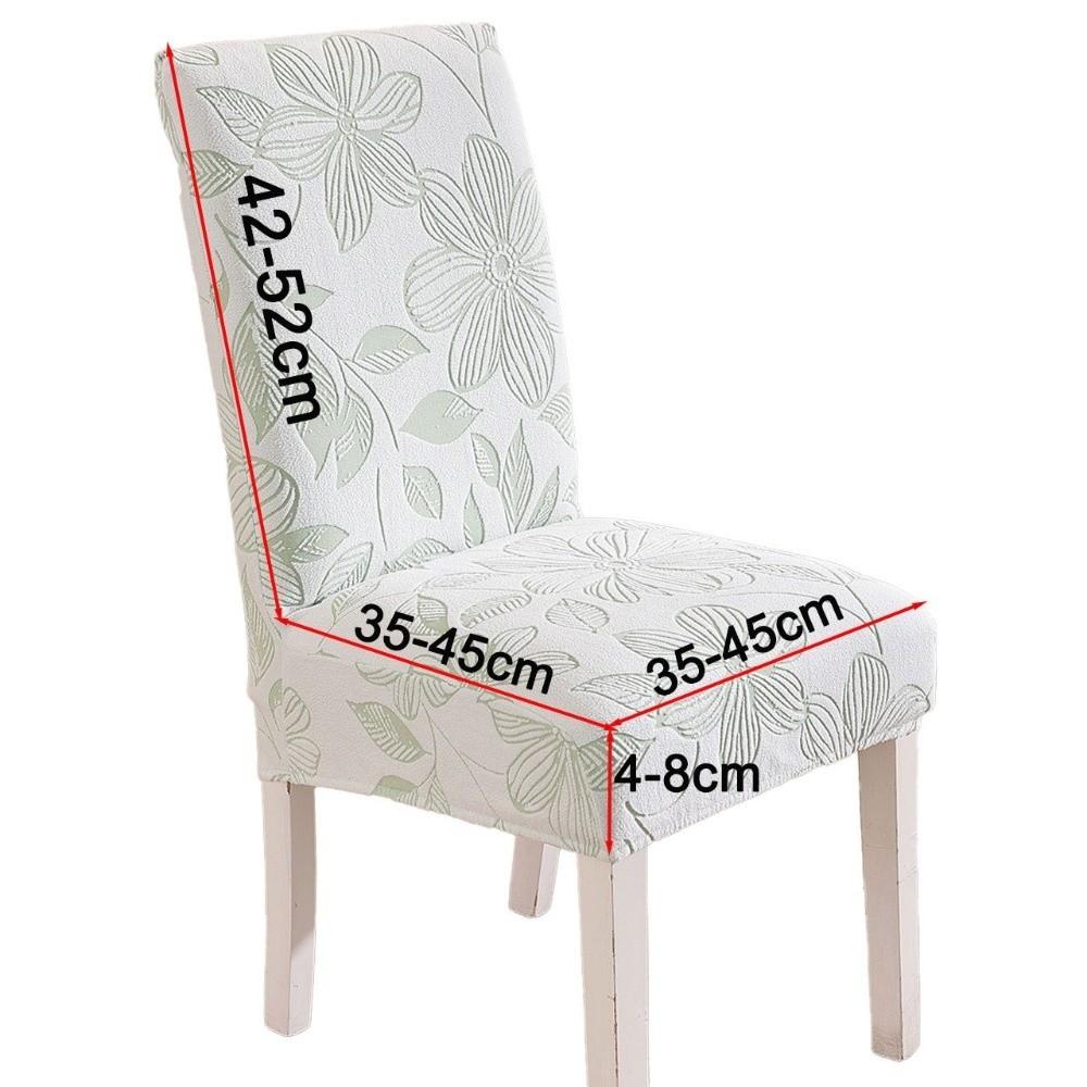 Elastic Stretch Jacquard Chair Cushion Cover Long Solid Color Seat Covers Polar Fleece Waterproof Chair Protectors Household