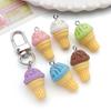 DIY Resin Summer Ice Cream Charms - 8 Colors, 15x28mm - for Bracelets, Necklaces, Keychains, Small Pendants