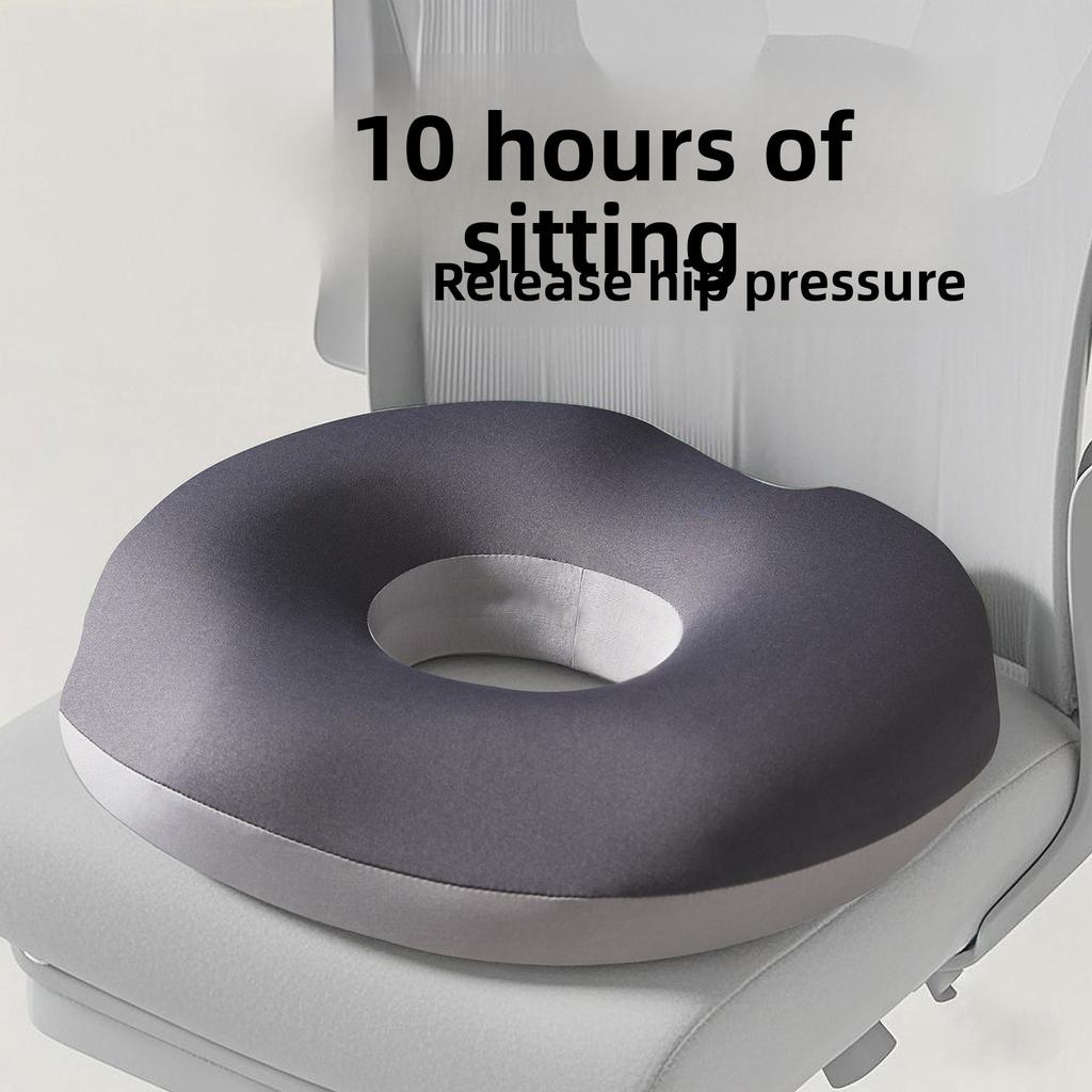 Ergonomic Memory Sponge Office Chair Cushion -10 Hours of Comfort, Adjustable Hip and Lumbar Support | Medium Soft Seat Cushion