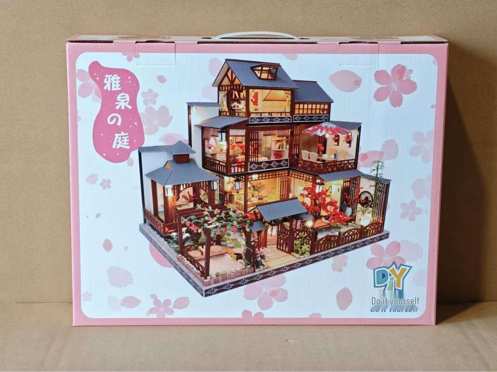 Jiate DIY Japanese Ancient Style Model: Yatsusen No Niwa - Handmade Assembly Toy & Birthday Gift