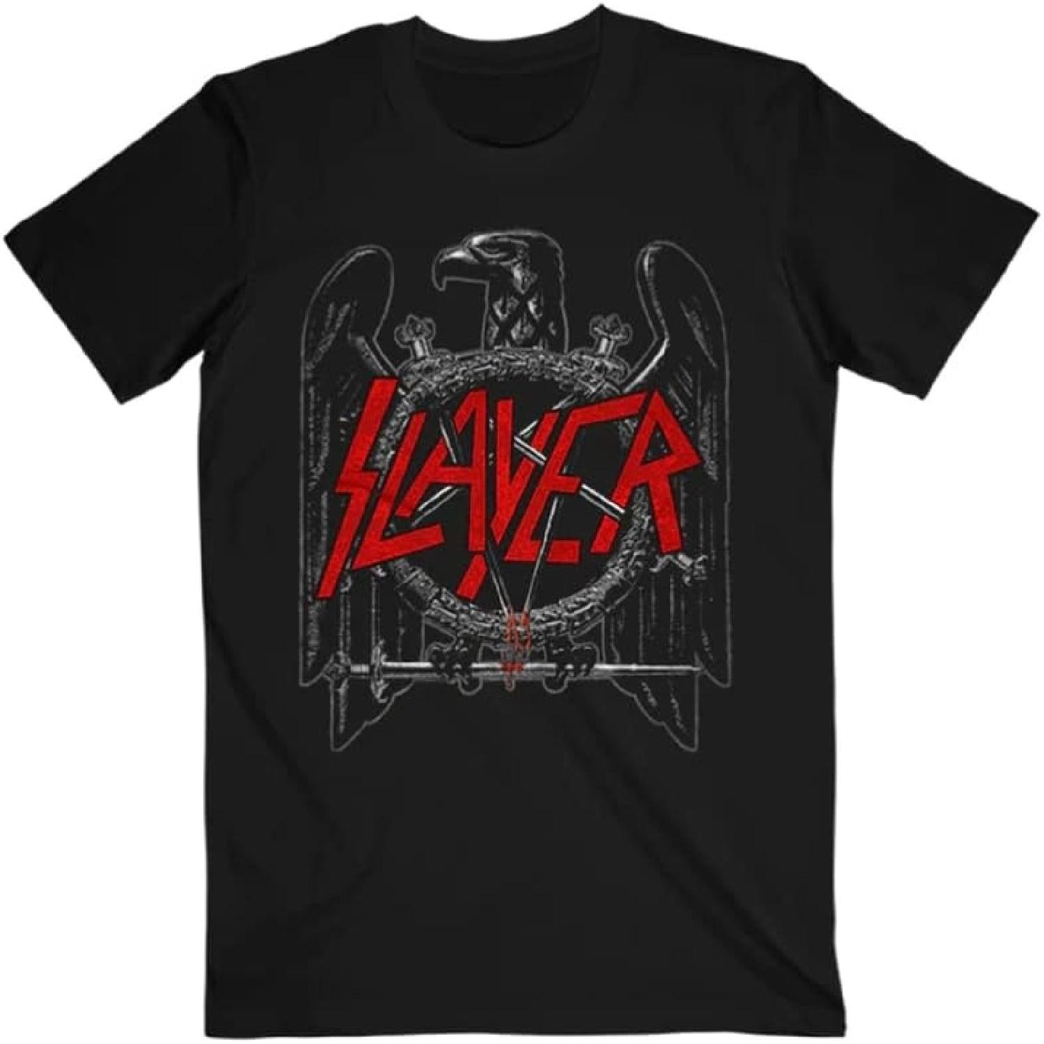 Slayer Men s Black Eagle T-Shirt Black _ Officially Licensed Merchandise S
