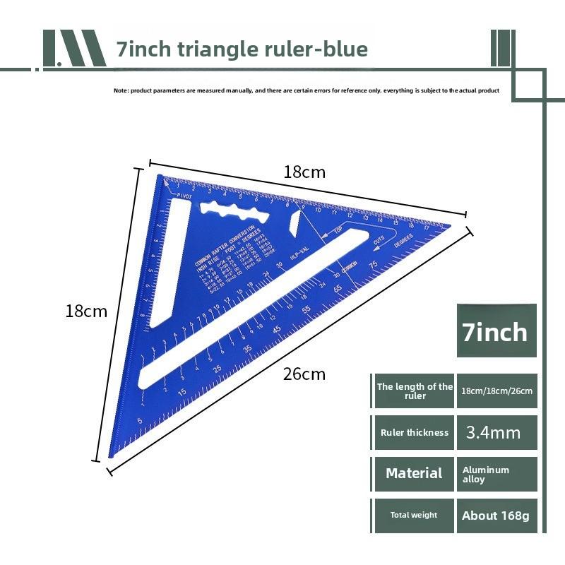 Echer din Aliaj de Aluminiu de Înaltă Precizie 90° Profesional pentru Tâmplărie Echer Îngroșat Măsurare Manuală Unelte Hardware