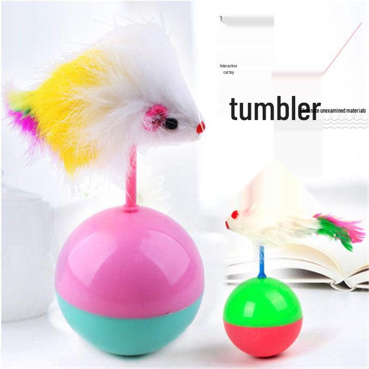 Roly-Poly Mouse Plush Cat Toy with Sound for Pets Standard Roly-poly