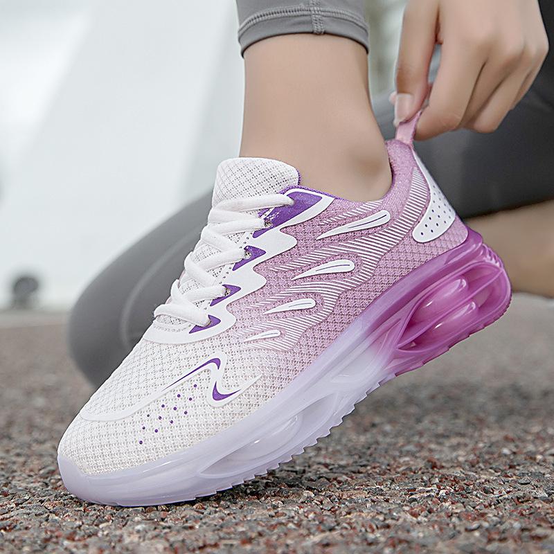 Spring and summer mesh outdoor breathable leisure student sports shoes women's air cushion running shoes jogging shoes large size mesh