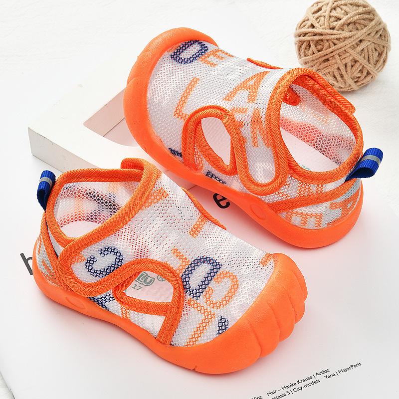 Sommer Dünne Baby Lauflernschuhe Cartoon Anti-Kollision Mesh Schuhe Rutschfest Verschleißfest für Kleinkinder 0-3 Jahre
