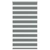 Double Zebra Blind Dark Grey 70 x 150 cm Fabric Width 65.9 cm Polyester