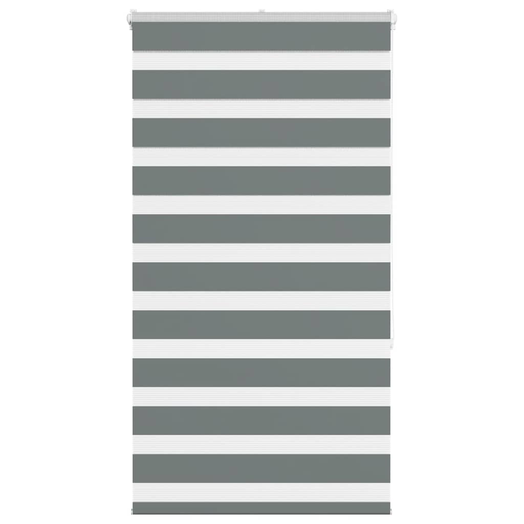 Double Zebra Blind Dark Grey 70 x 150 cm Fabric Width 65.9 cm Polyester