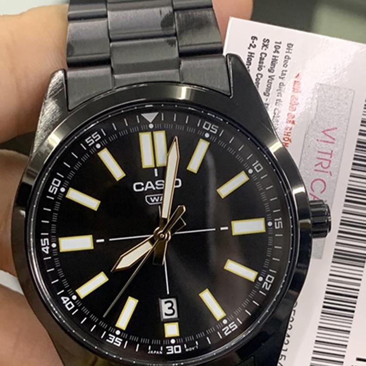 Casio Men Standard Series Black Watch MTP-VD02B-1E MTP-VD02B-1E