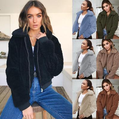 2022 Autumn/Winter Women's Warm Plush Coat - European & American Style