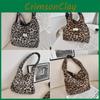 Soft And Stylish Leopard Print Tote Bags With Spacious Compartments For Everyday