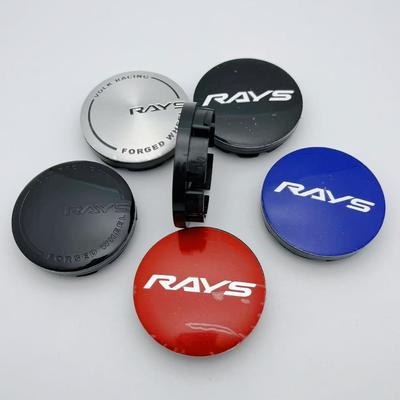 4pcs 56MM ( 51MM I.D ) RAYS Logo Emblem Car Wheel Center Caps Car Accessories for Wheels Hubcaps Auto Hub Rim Cover Replace