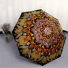 1pc Mandala Patterns Automatic Open/Close Umbrella with One Touch Button,, Windproof Design   Lightweight Portable Umbrella for Women & Men6084