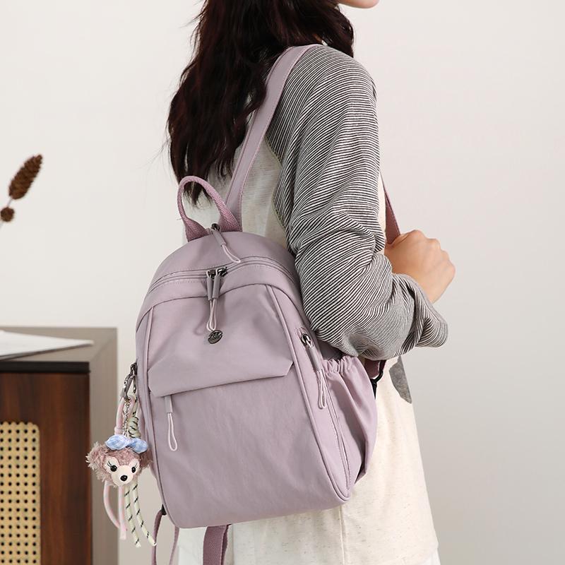 Backpack Women's Lightweight Large Capacity Student Schoolbag Nylon Travel Backpack