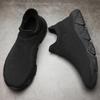 Fashion Men Casual Sport Shoes Breathable Lightweight Sneakers Outdoor Mesh Running Shoes Athletic Jogging Walking Shoes Green Black