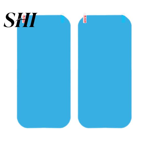 Anti-Fog Film 2Pcs Rearview Large Hydrophobic Reusable Anti-fog Mirror Protective Adhesive for Truck