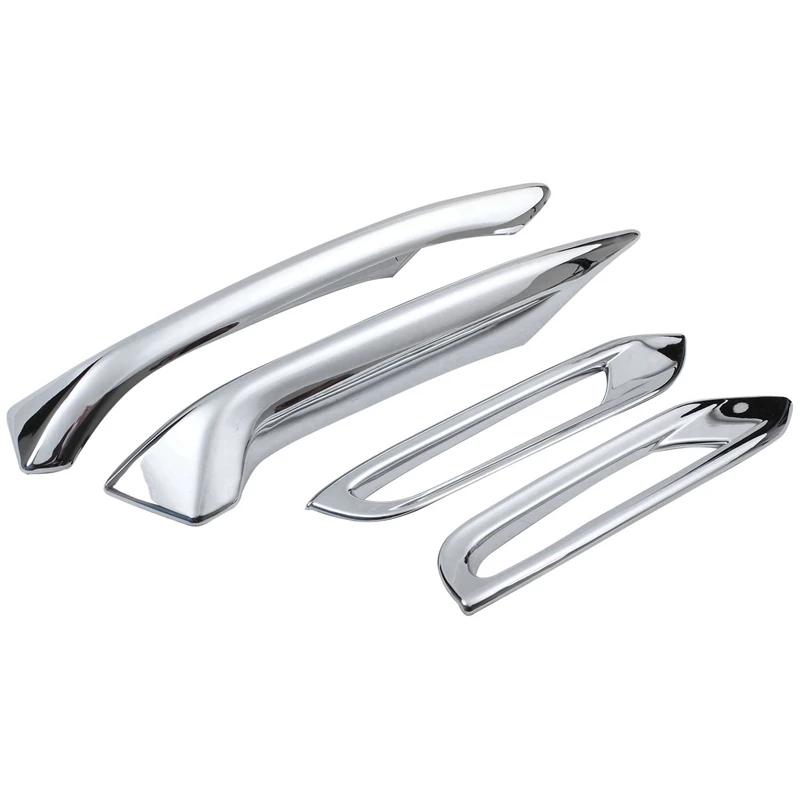 For Nissan Qashqai J11 2018- Car Styling ABS Car Front Fog Lights Lamp Eyelid Eyebrow Cover Rear Fog Lamp Cover