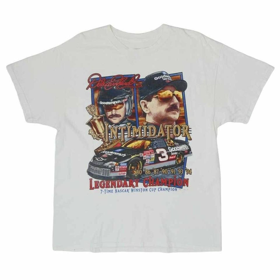 Dale Earnhardt Intimidator Nascar Shirt Classic White Unisex S-5XL E141 S