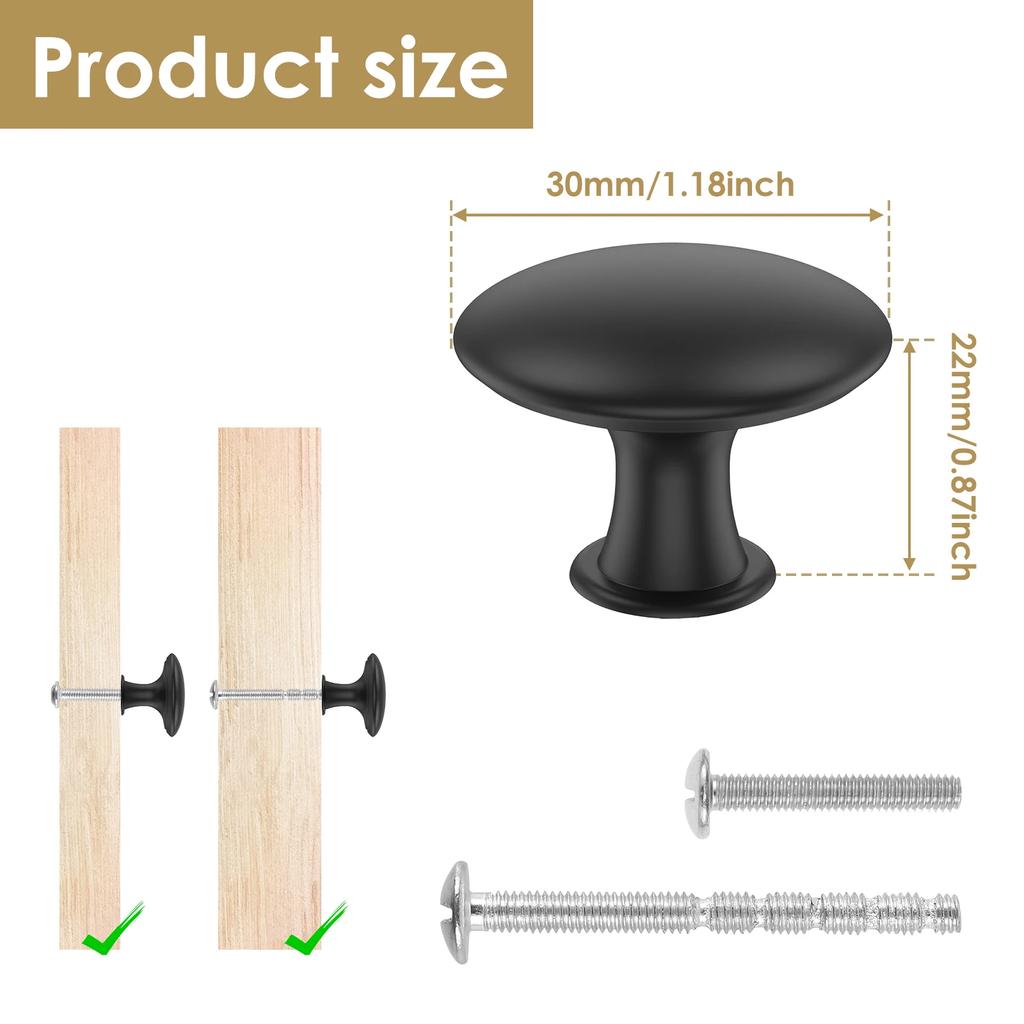 50PCS/25PCS Kitchen Cabinet Knobs Zinc Alloy Knobs Drawer Pulls Door Dresser Drawer Handles Furniture Knobs for Dresser Drawers