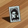 Franz Kafka Portrait Enamel Pin - Novelist Fashion Brooch Badge