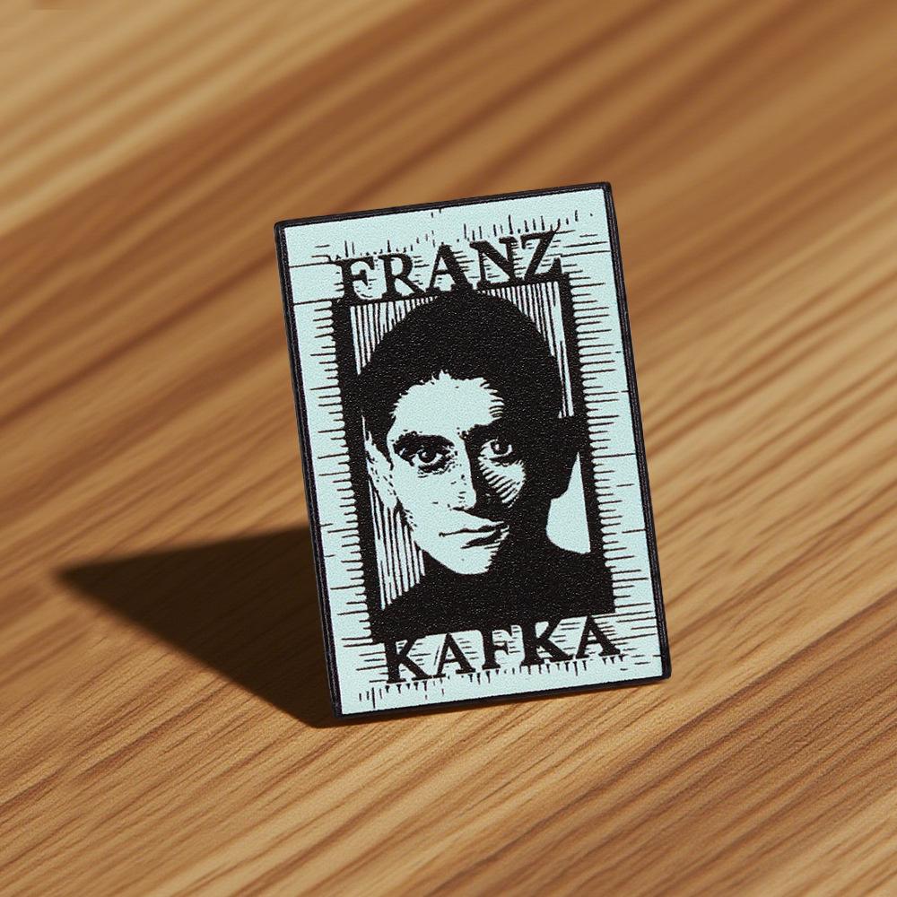 Franz Kafka Porträtt Emalj Pin - Författare Mode Brosch Märke