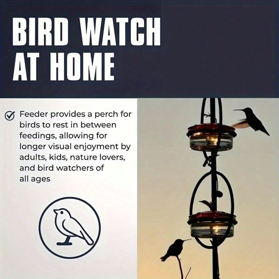 Hummingbird Feeders For Outdoors Hanging, Bird Feeding Station, Decorative Bird Feeder, Nopower Needed Feeder, Durable Bird Feeder