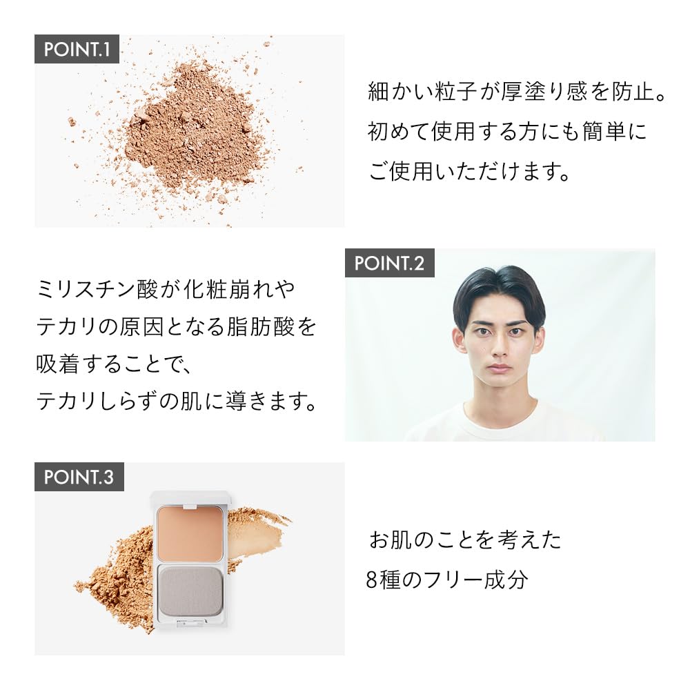 LIPPS BOY Gesichtspuder Hautfoundation Kosmetik Akne Narben Porenabdeckung Glanz Natürliche Haut LIPPS BOY (Natürliche Farbe) Herren