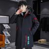 Parka d'hiver mi-longue en coton pour homme 2025: Vêtements d'extérieur épais, doublés de velours, chauds