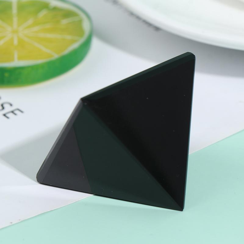 Obsidian Pyramid Natural Polished Surface Home Ornaments Desktop Decor