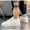 Four Seasons Men's Black Casual Skateboard Slip-On Loafers - Lightweight Lace-Up Sports Shoes for Students