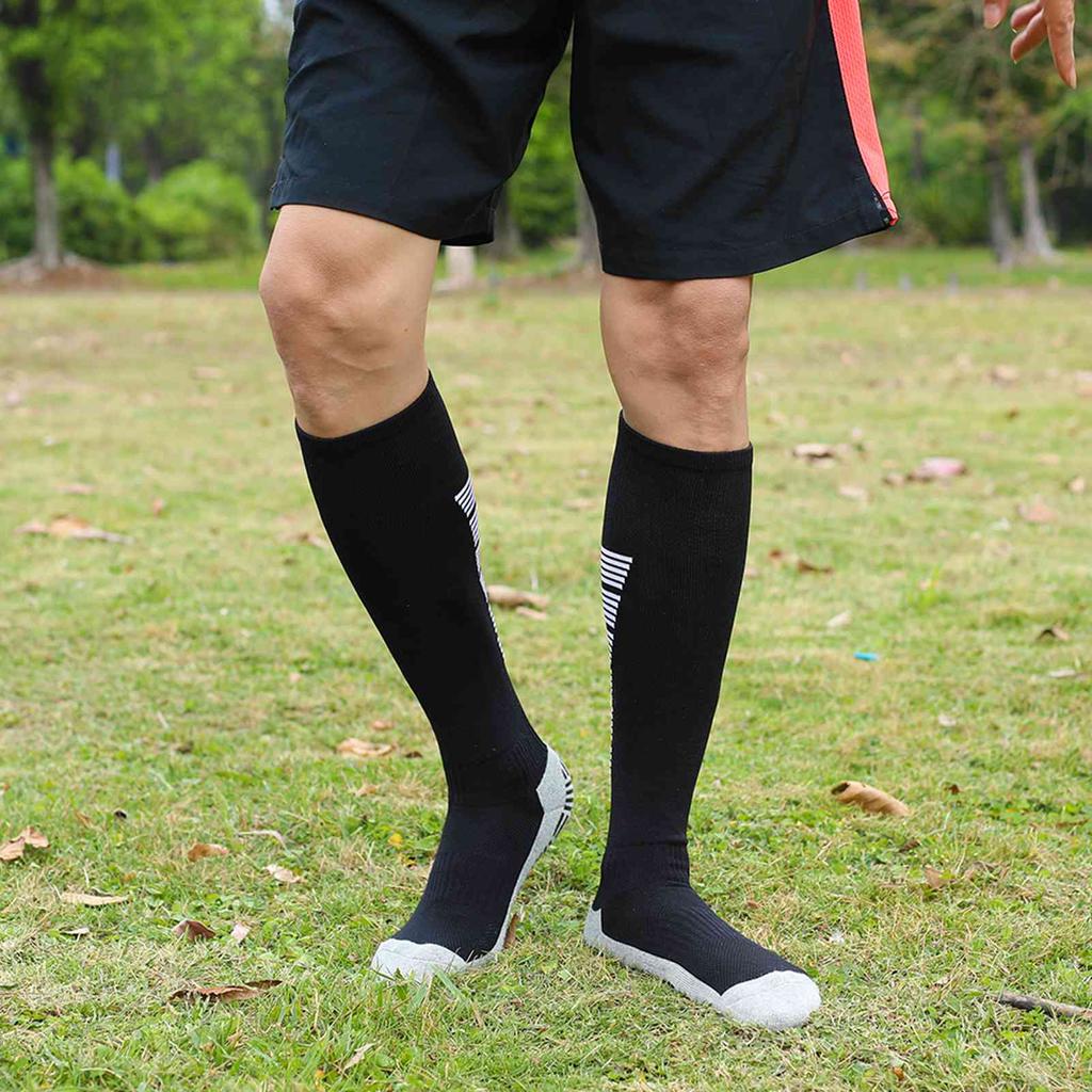 Anti Slip Sport Knee High Socks Athletic Socks for Mens and Women Running Training Football
