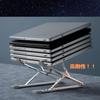 Laptop tablet adjustable made of aluminum storage bag 1pcs stand, stand, stand, foldable, angle, alloy, silver, included,