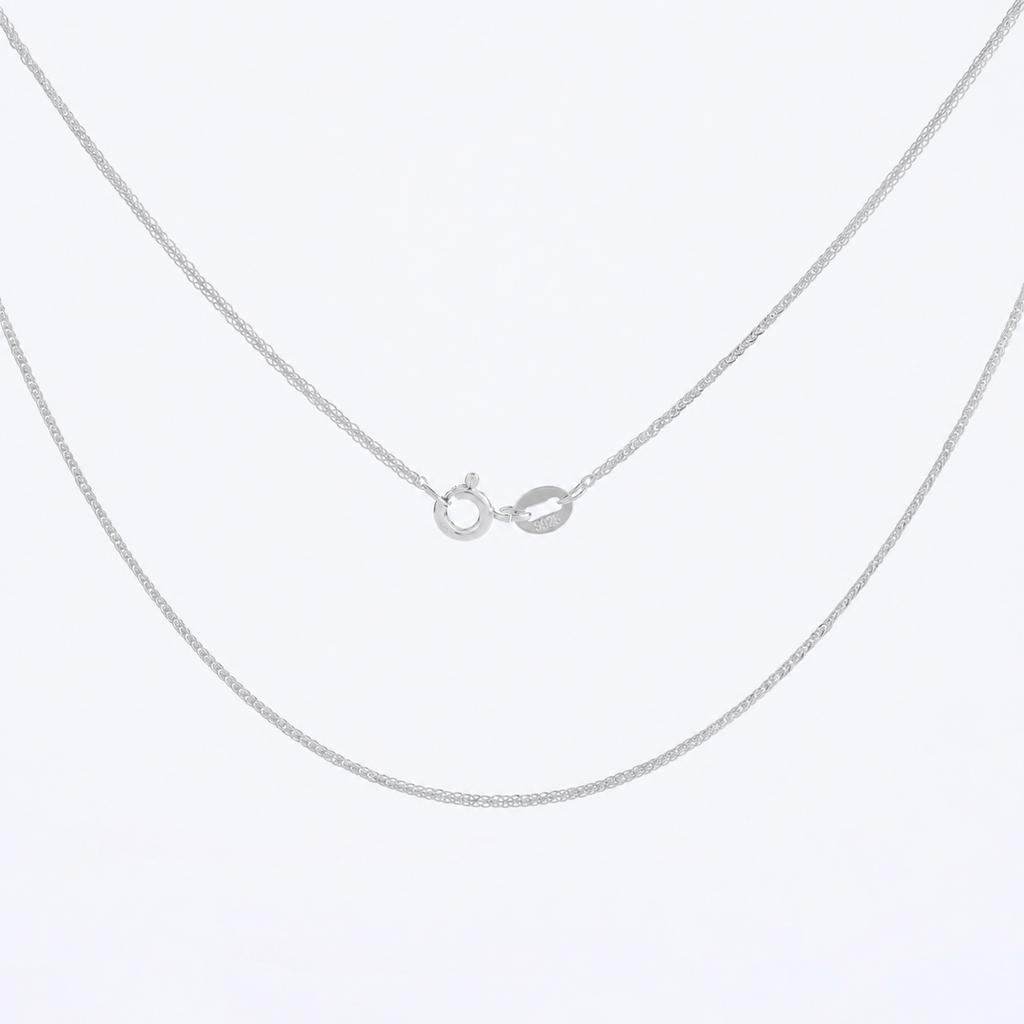 925 Sterling Silver 24K Gold Plated Chopin Chain Necklace Hypoallergenic Tarnish Resistant Layering Everyday Fine Jewelry