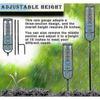 Outdoor Rain Gauge Glass With Float, Detachable Rain Gauge With Stake, Suitable For Garden, Yard, Patio, Deck, Lawn (blue Raindrops)