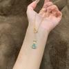 Retro High-End Diamond-Inlaid Hollow Gourd Choker Necklace for Women – Versatile Light Luxury Fashion Clavicle Chain